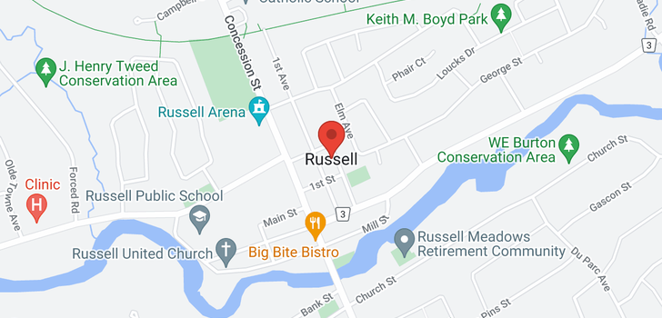 map of RUSSELL ROAD